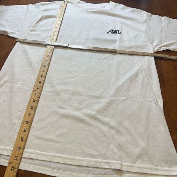 Vintage 90s Technology AST Computer Graphic Mens Shirt New without tags XL - Picture 3 of 7